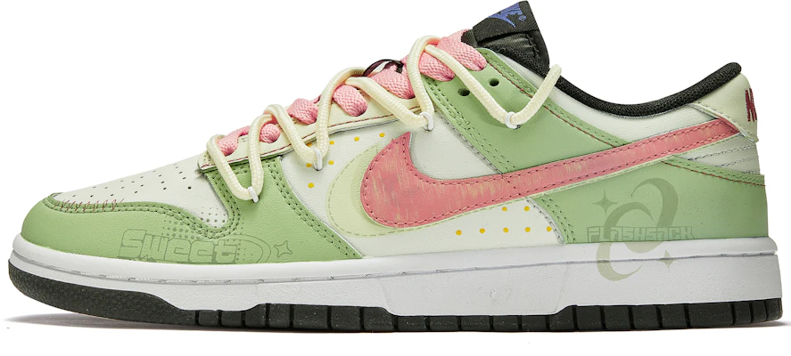 【訂製球鞋】Nike Dunk 自由熊貓 禮盒 紅心芭樂 簡約 搭配 手繪 防滑 低筒 板鞋 男款 綠粉色 Order 【訂製球鞋】Nike Dunk 自由熊貓 禮盒 紅心芭樂 簡約 搭配 手繪 防滑 低筒 板鞋 男款 綠粉色
