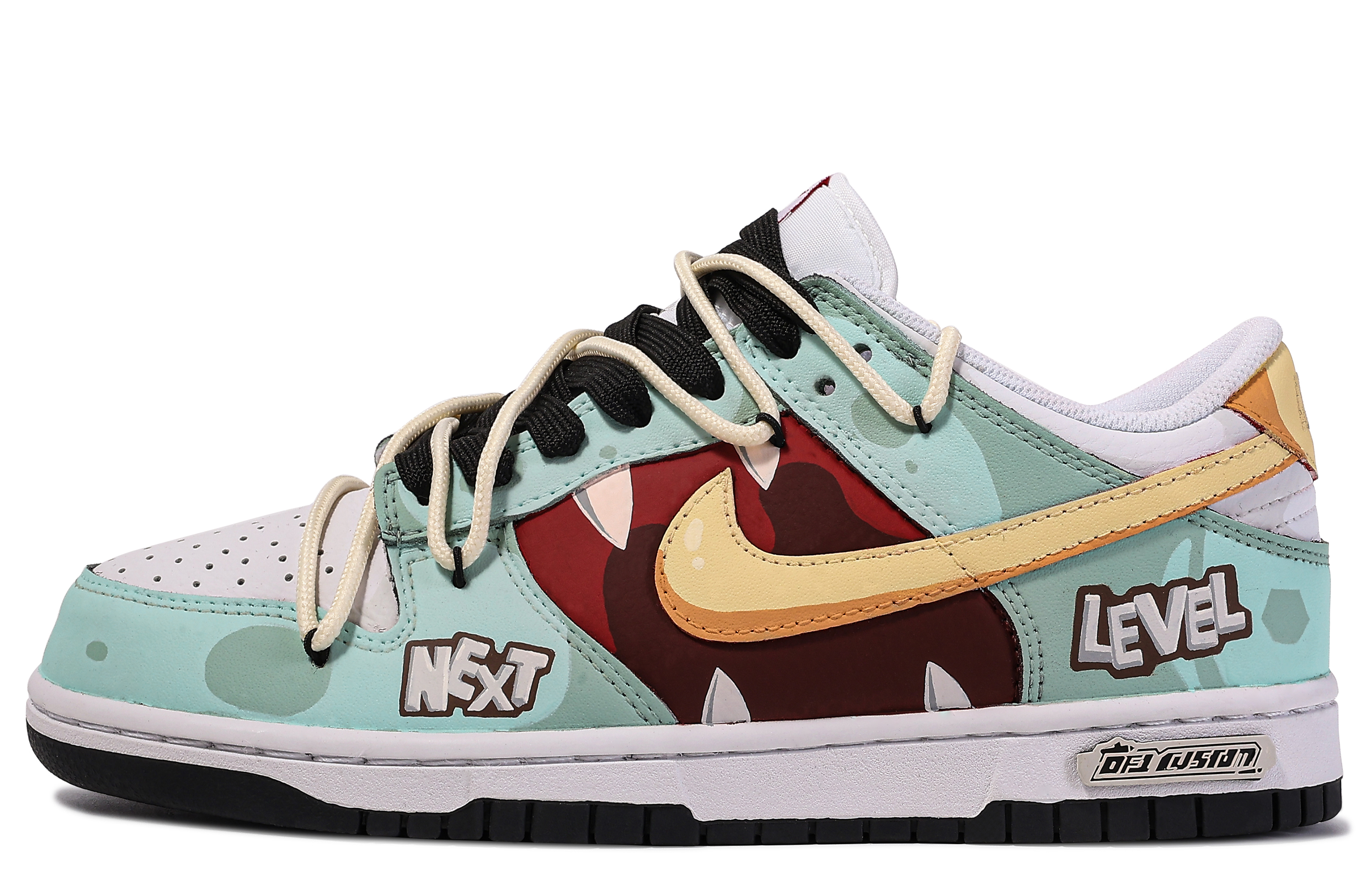 nike green yellow red