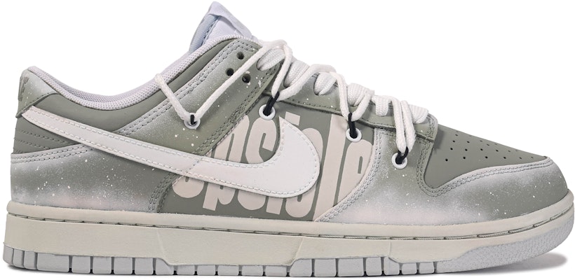 【定製球鞋】Nike Dunk Low 達文西定製 綠豆冰 漸變 潑墨 字母 塗鴉 雙鞋帶 設計感 簡約 夏季 舒適 輕便 低筒 板鞋 男款 綠白 Order 【定製球鞋】Nike Dunk Low 達文西定製 綠豆冰 漸變 潑墨 字母 塗鴉 雙鞋帶 設計感 簡約 夏季 舒適 輕便 低筒 板鞋 男款 綠白