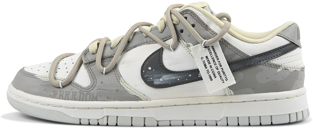 custom-shoes-nike-dunk-low-grey