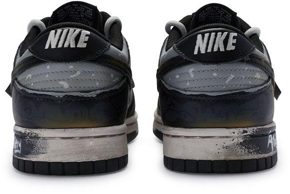【客製化球鞋】Nike Dunk Low 牛角尖 防滑減震 低筒 板鞋 GS 灰黑白 Shop 【客製化球鞋】Nike Dunk Low 牛角尖 防滑減震 低筒 板鞋 GS 灰黑白