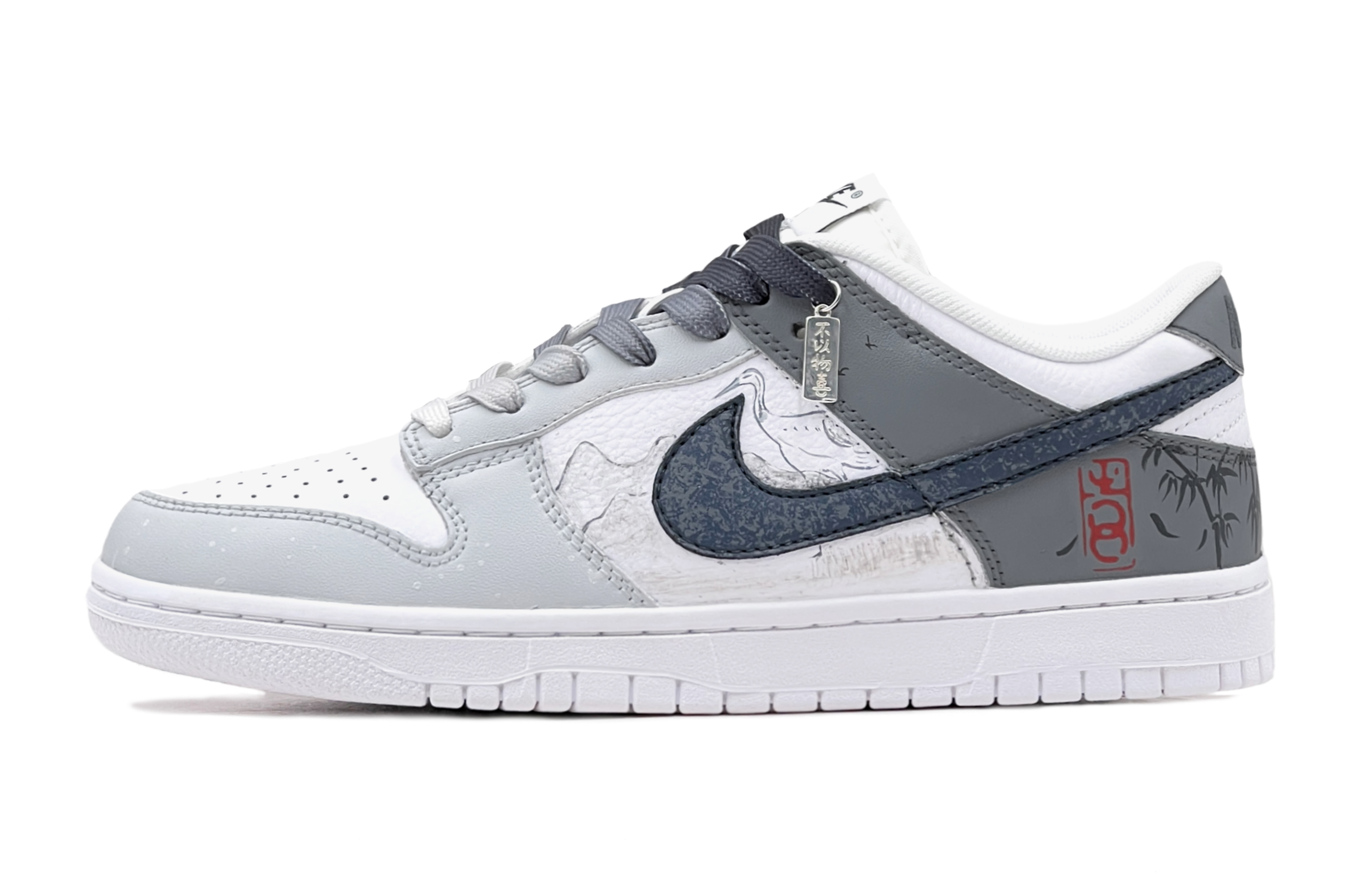 Buy [Sepatu Custom] Nike Dunk Low 'Abu Biru' DJ6188-101(TeamS-闲云野鹤男S-BOX)