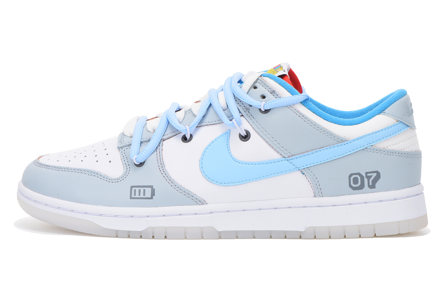 Buy [Kasut Custom] Nike Dunk Low 'Kelabu Biru' DH8009-600(Team拾伍-男款二电玩)