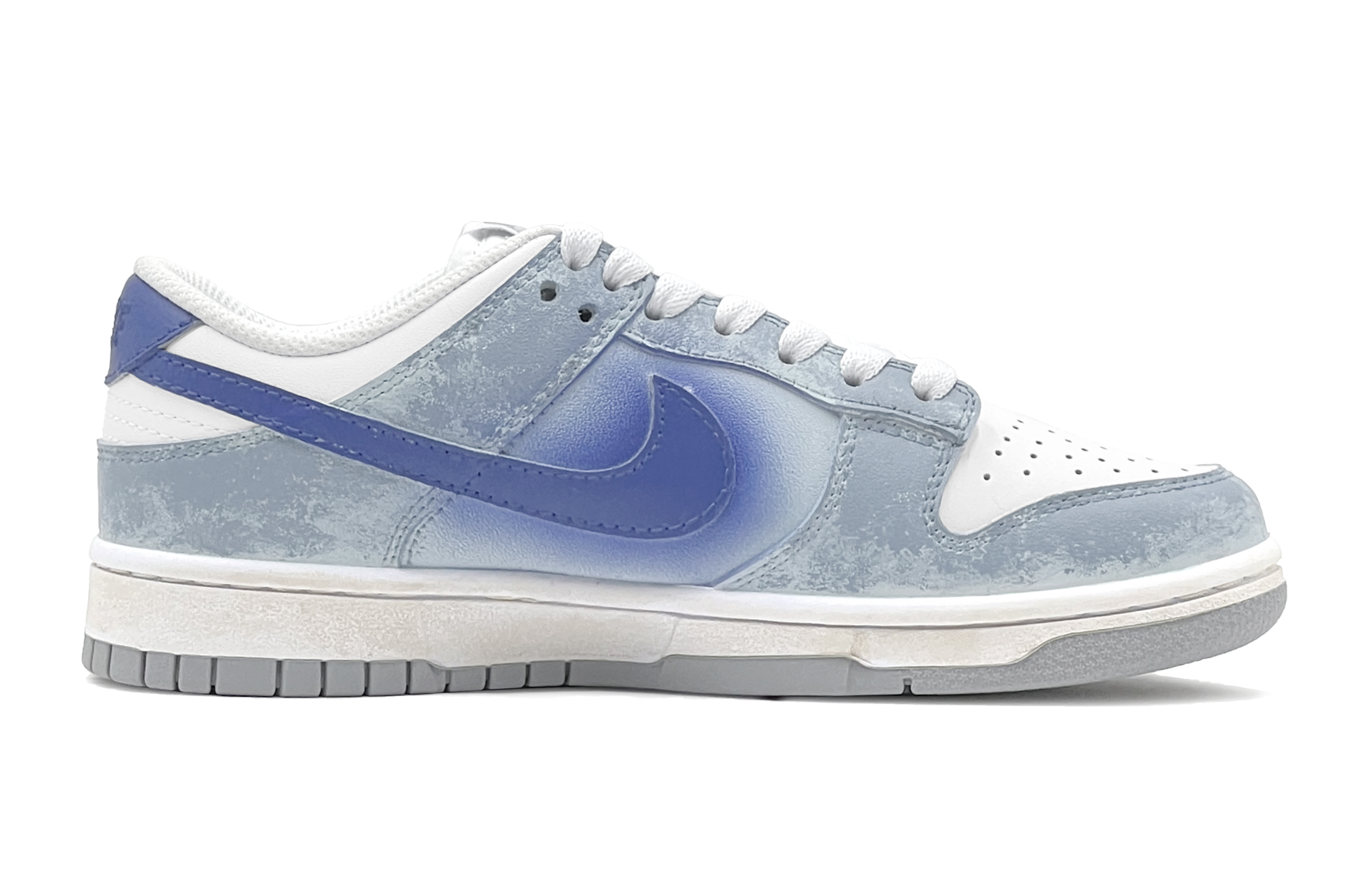 Order [Kasut Tersuai] Nike Dunk Low 'Kelabu Biru' DV0831-101(TeamS-灰蓝LOVE男S-BOX)