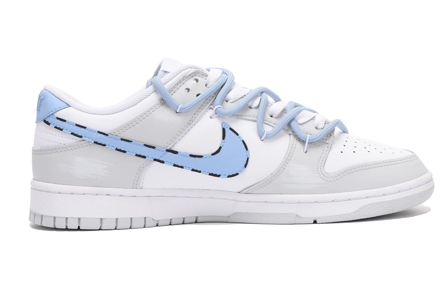 Order 나이키 덩크 로우 '회색 파란색 만화 빈티지'(Nike Dunk Low 'Grey Blue Cartoon Vintage') DV0831-101(Team59-男款灰蓝卡通狗)