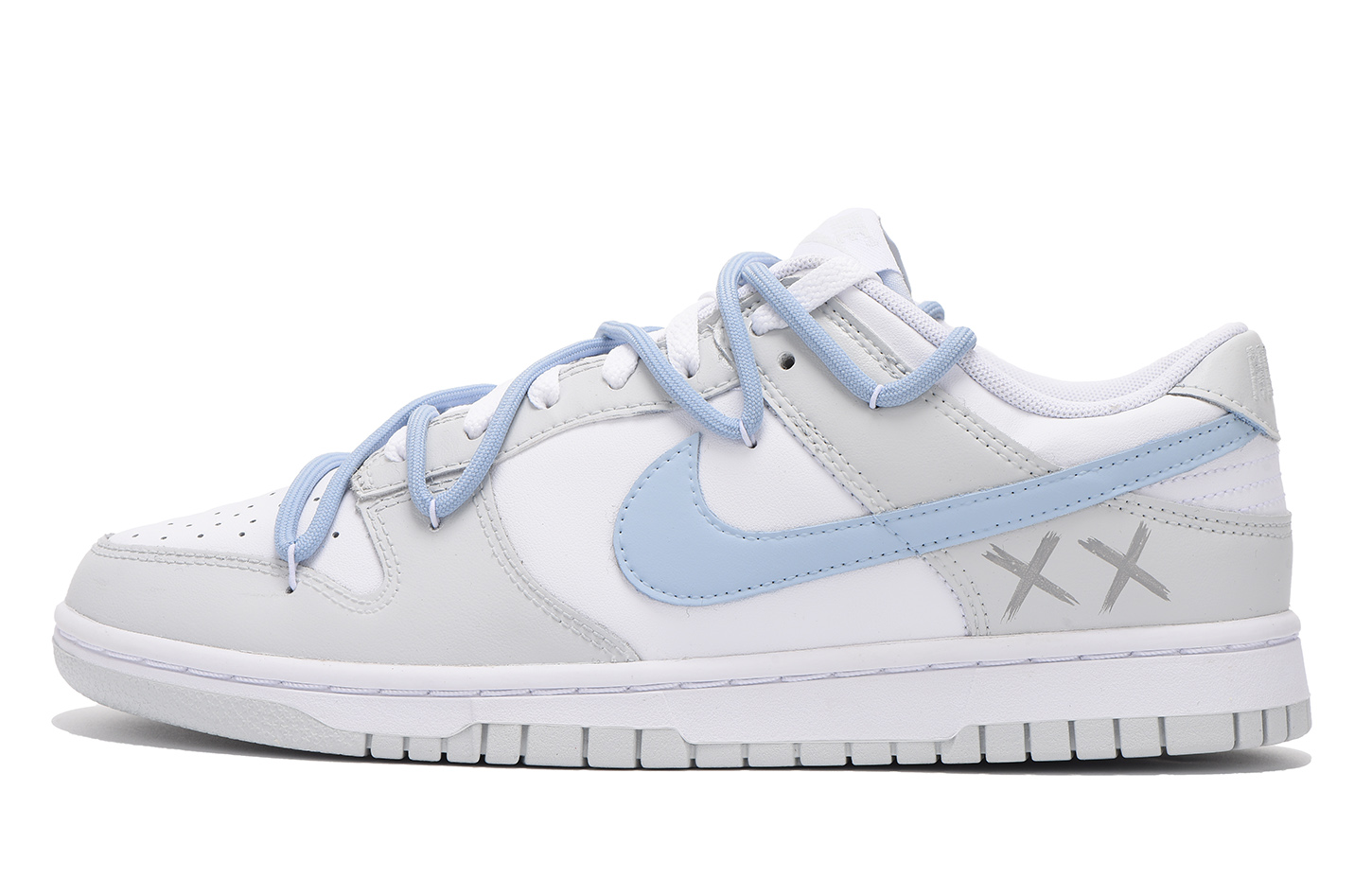 [Custom Shoes] Nike Dunk Low 'Grey Blue Chestnut Deconstructed' 圖 2