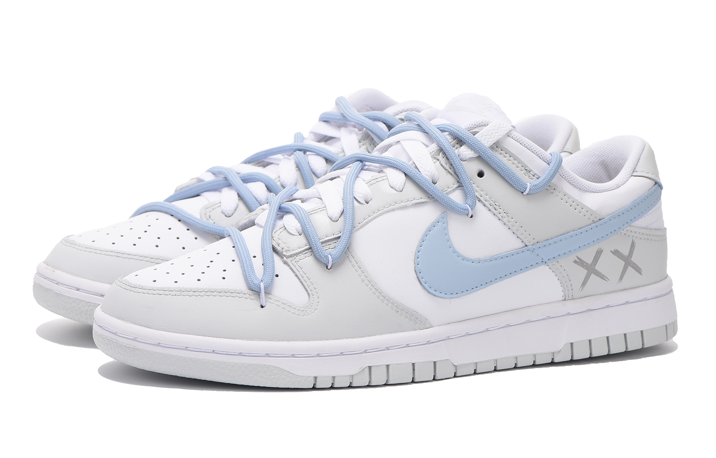 [Custom Shoes] Nike Dunk Low 'Grey Blue Chestnut Deconstructed' 圖 4