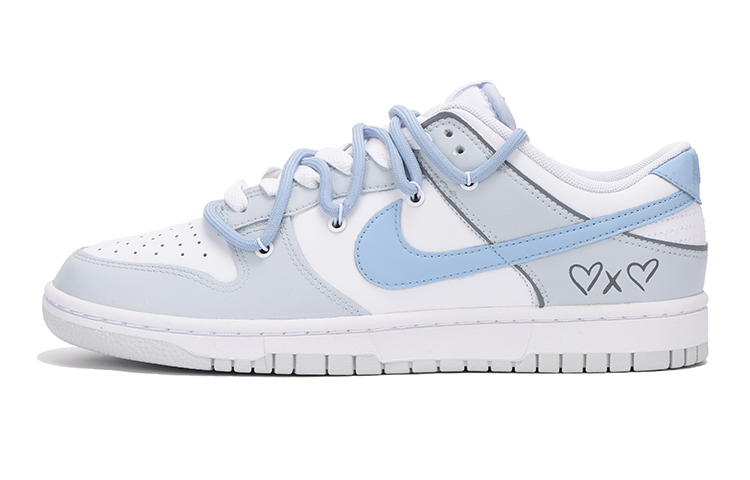 Buy [定制鞋款] 耐克Dunk Low '灰蓝解构心脏' DV0831-101(Team59-男款灰蓝三)