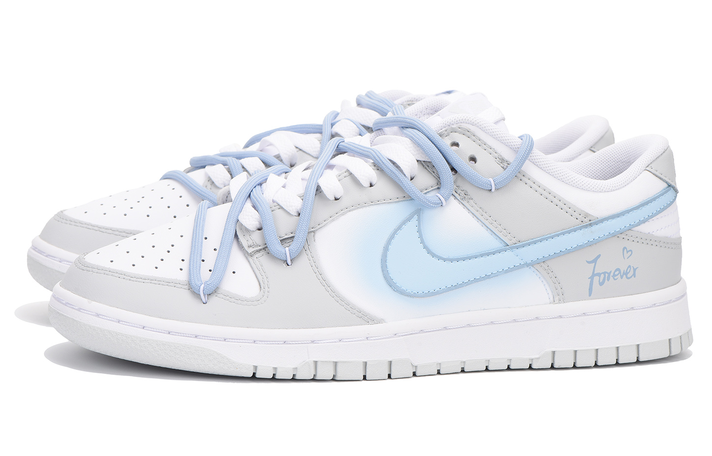[Custom Shoes] Nike Dunk Low 'Grey Blue Gradient Deconstructed' 圖 3