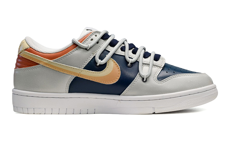 Order [Kasut Custom] Nike Dunk Low 'Kelabu Biru Jingga' DH9765-100(TeamE-女款开关灰蓝橙)