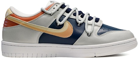 나이키 덩크 로우 '회색 파랑 주황' (커스텀) DH9765-100(TeamE-女款开关灰蓝橙) Order 나이키 덩크 로우 '회색 파랑 주황' (커스텀) DH9765-100(TeamE-女款开关灰蓝橙)