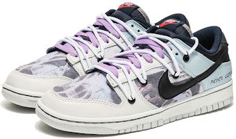 【客製化球鞋】Nike Dunk Low 補丁 塗鴉 解構雙鞋帶 低筒 休閒鞋 男款 灰藍 Lookbook 【客製化球鞋】Nike Dunk Low 補丁 塗鴉 解構雙鞋帶 低筒 休閒鞋 男款 灰藍