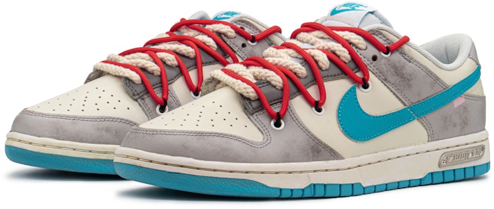 【定制球鞋】Nike Dunk Low 街頭 嘻哈狂潮 低幫 板鞋 男款 灰藍 Lookbook 【定制球鞋】Nike Dunk Low 街頭 嘻哈狂潮 低幫 板鞋 男款 灰藍