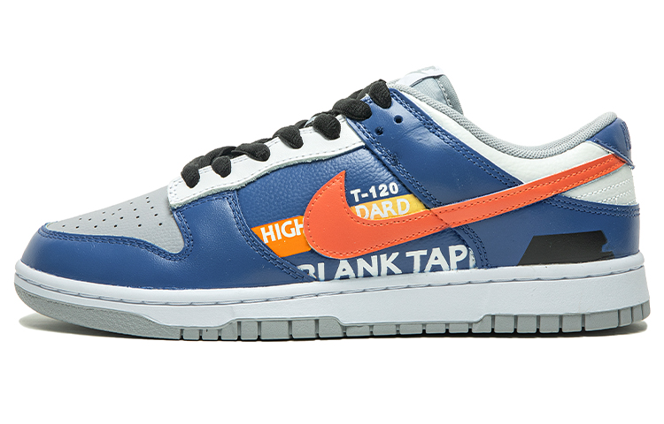 Buy [Kasut Custom] Nike Dunk Low 'Jalur Kelabu Biru' DJ6188-003(TeamB-男款条纹青灰蓝G-BOX)
