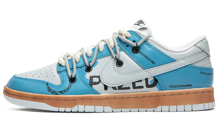 Buy [Sepatu Custom] Nike Dunk Low 'Abu Biru Garis Vintage' DJ6188-101(TeamB-男款街头灰蓝)