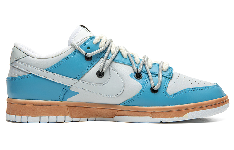 Order 【定製球鞋】Nike Dunk Low 野鶴製造 復古風 條紋風 街頭潮流 做舊復古 特殊禮盒版 低幫 板鞋 男款 灰藍