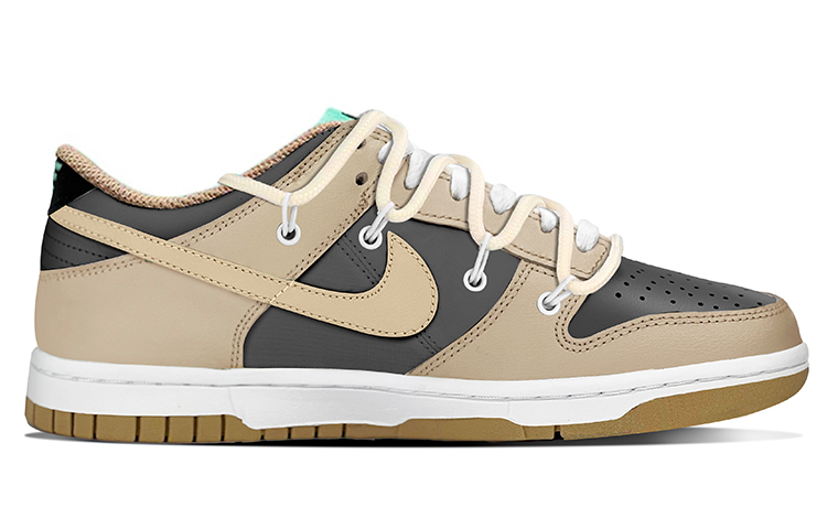 Order Nike Dunk Low カスタム グレーブラウン (Nike Dunk Low Custom Gray Brown) DX6063-131(TeamY-女款香烤坚果灰棕)