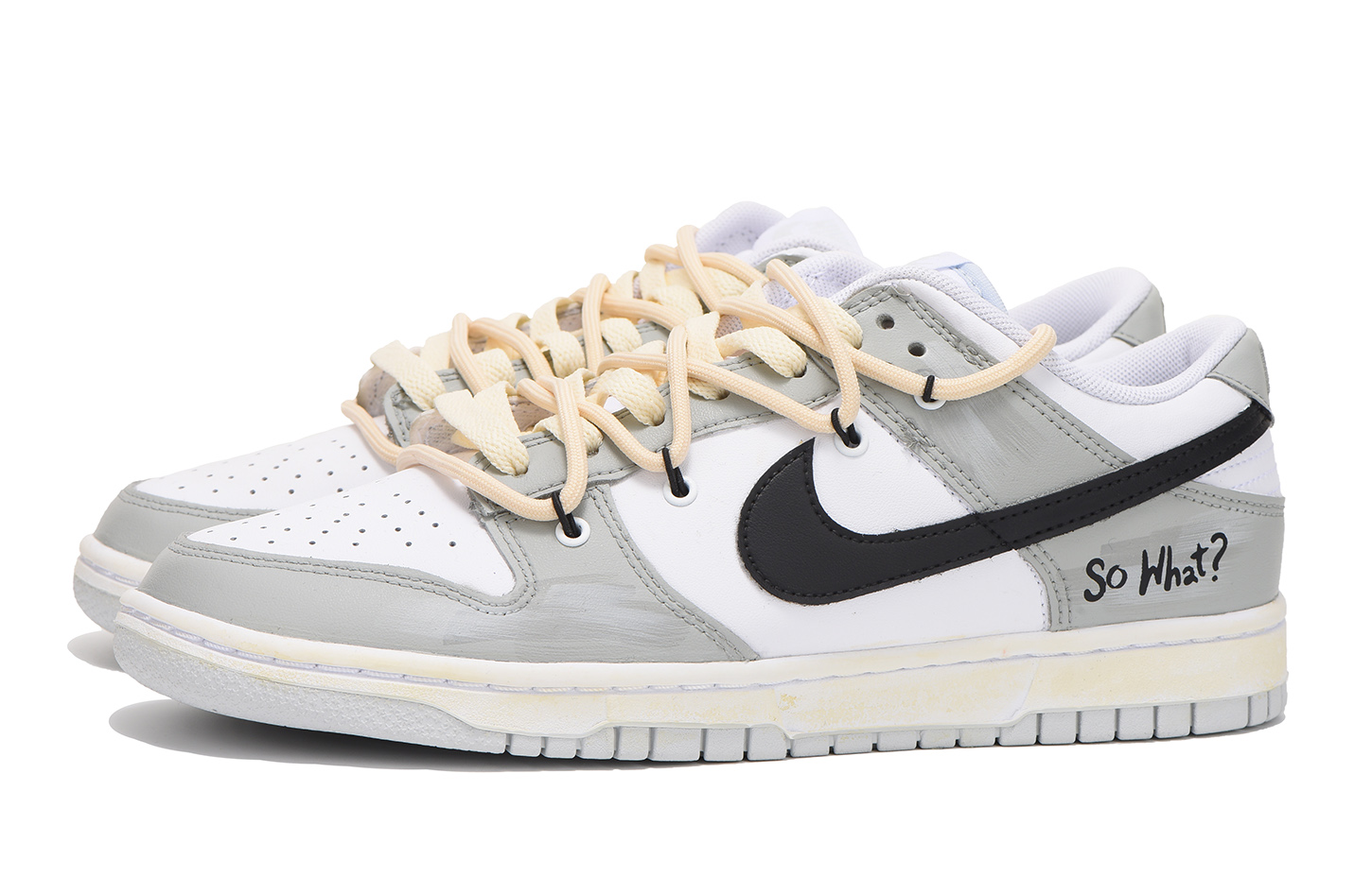 Lookbook [Sepatu Kustom] Nike Dunk Low 'Grey Deconstructed' DH9765-102(Team59-女款灰色六)