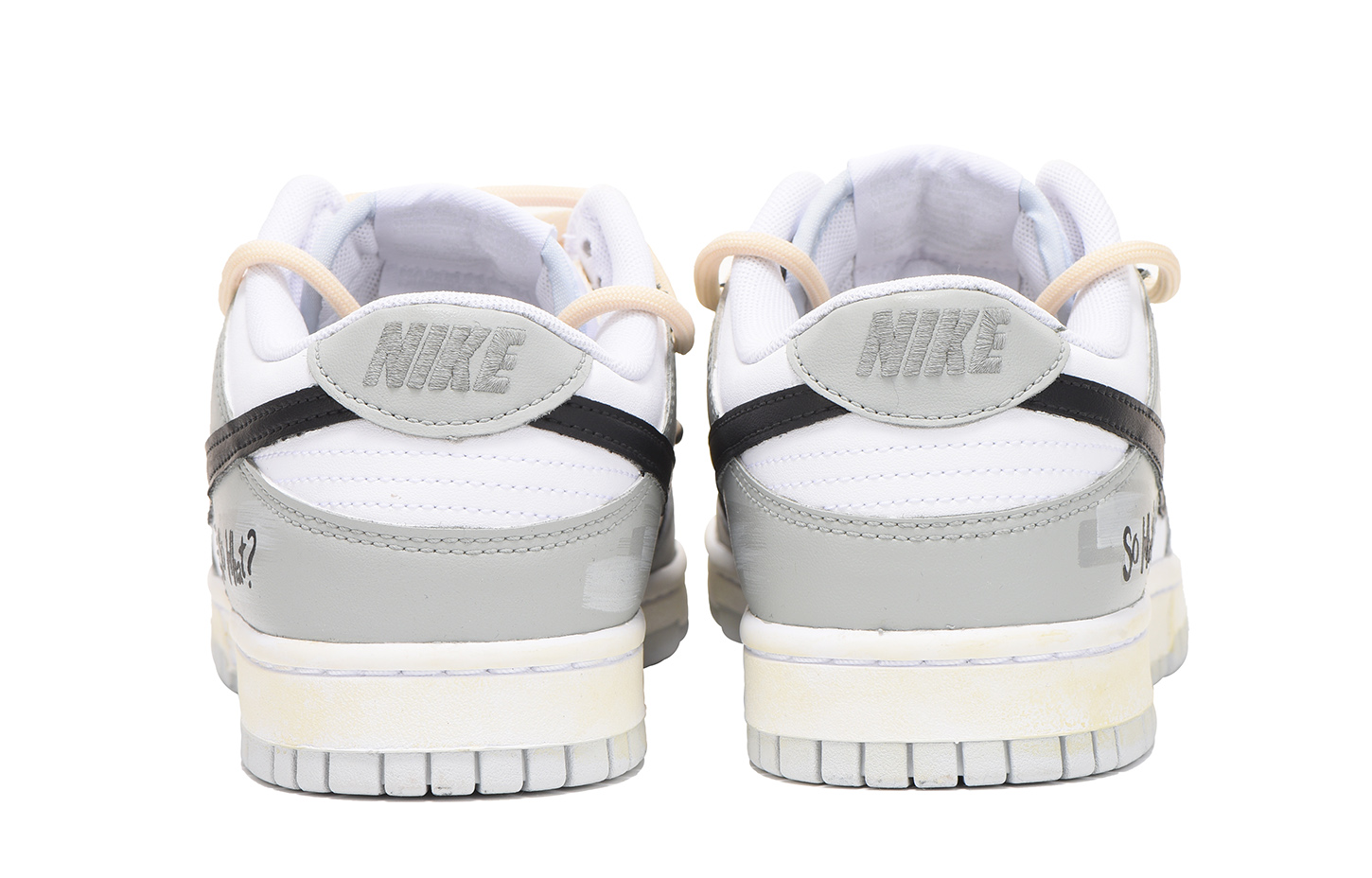 Shop [Sepatu Kustom] Nike Dunk Low 'Grey Deconstructed' DH9765-102(Team59-女款灰色六)