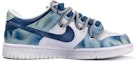 Order Nike ダンク ロー "グレーフォグ デコン レトロデニム グラフィティ" DH9765-100(TeamR-女款水洗丹宁喷绘蓝白)