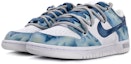 Lookbook Nike ダンク ロー "グレーフォグ デコン レトロデニム グラフィティ" DH9765-100(TeamR-女款水洗丹宁喷绘蓝白)