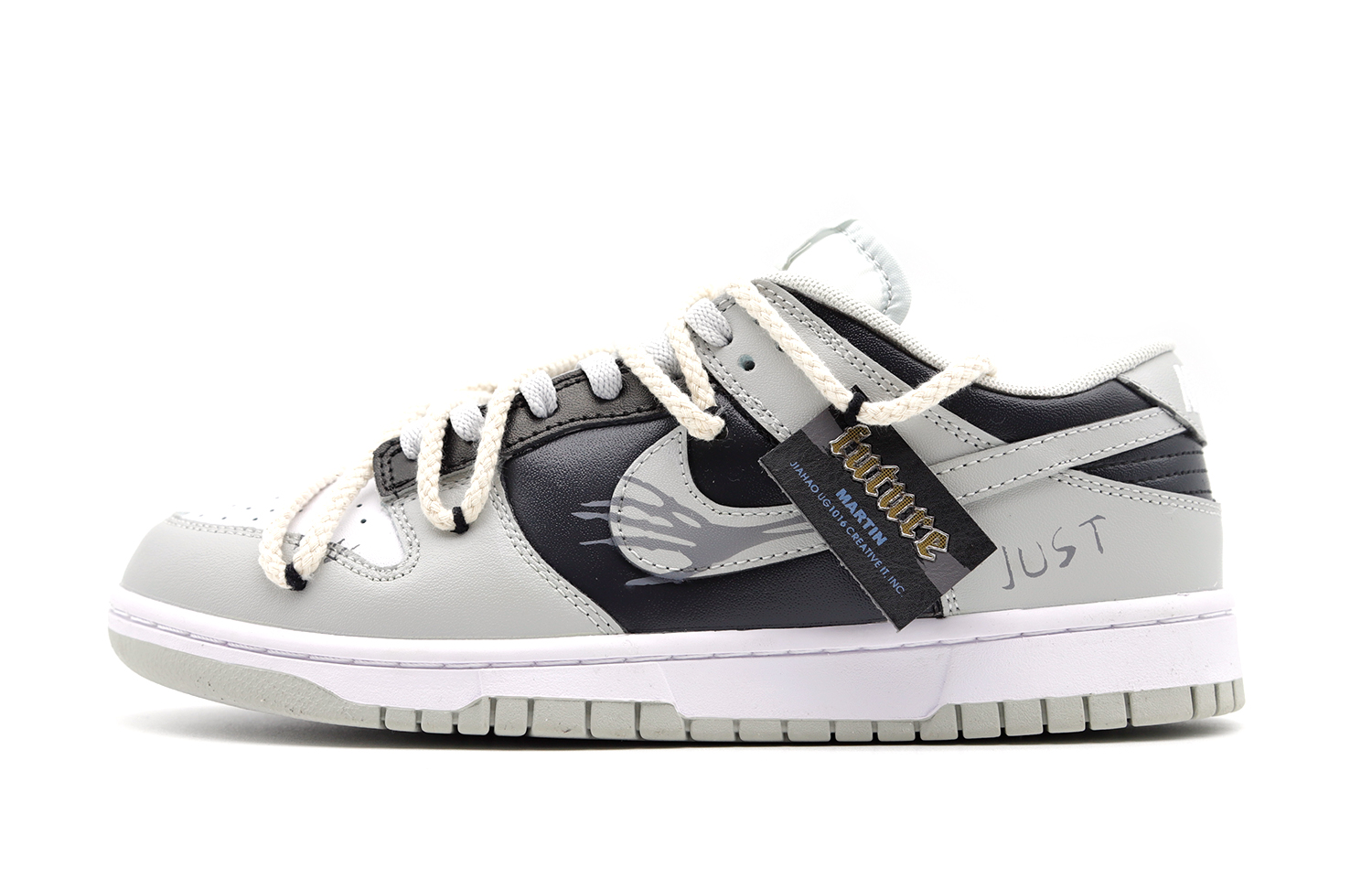 Buy 나이키 덩크 로우 '회색 안개 부활' (커스텀) DD1391-103(Team140-涅槃解构男款)