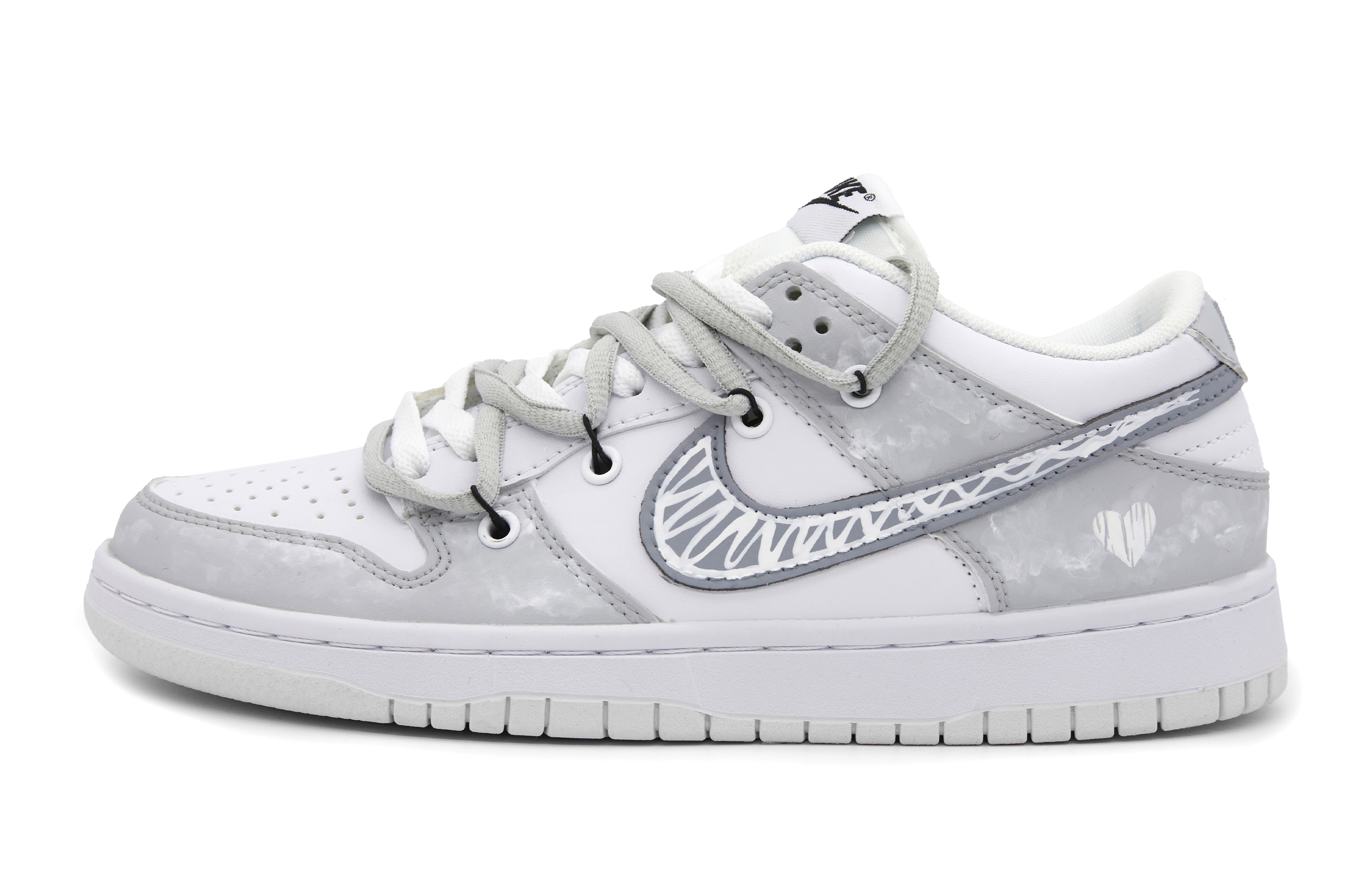 Buy 【定制鞋】耐克Dunk Low“灰色情人” DJ6188-101(Team51-男款灰色恋人)
