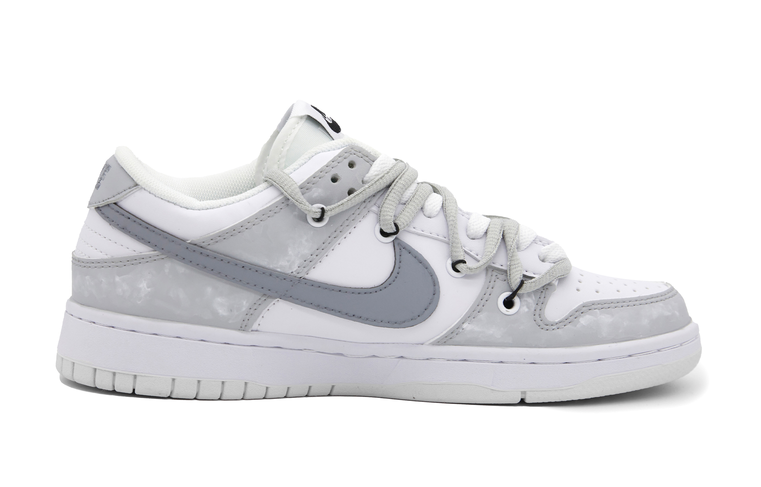 Order 【定制鞋】耐克Dunk Low“灰色情人” DJ6188-101(Team51-男款灰色恋人)