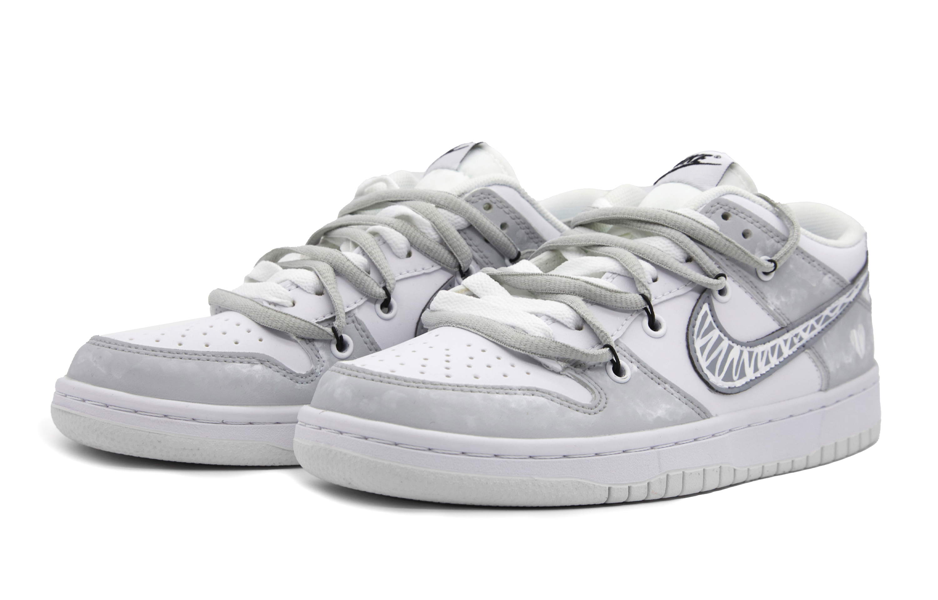 Lookbook 【定制鞋】耐克Dunk Low“灰色情人” DJ6188-101(Team51-男款灰色恋人)
