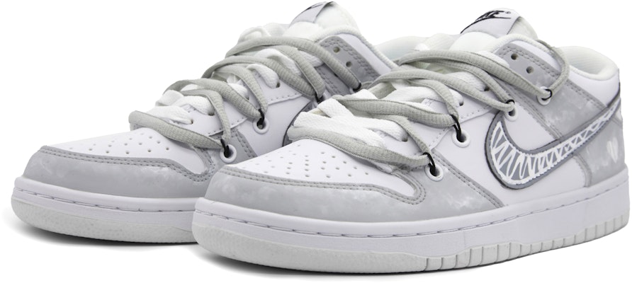 【定制鞋】耐克Dunk Low“灰色情人” DJ6188-101(Team51-男款灰色恋人) Lookbook 【定制鞋】耐克Dunk Low“灰色情人” DJ6188-101(Team51-男款灰色恋人)
