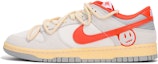 Buy 【客製化球鞋】Nike Dunk Low 解構 微笑 臉孔 高街 低筒 滑板鞋 男女皆宜 灰橙色