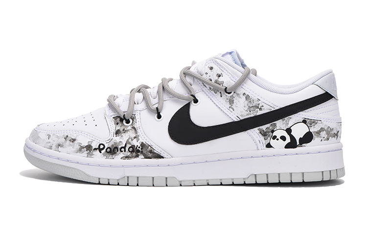 [Custom Shoes] Nike Dunk Low 'Grey Panda Ink Art'