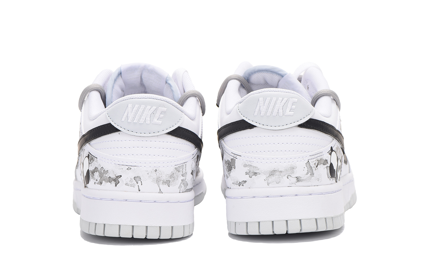 [Custom Shoes] Nike Dunk Low 'Grey Panda Ink Art' 圖 4