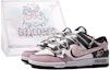 Buy 【定製球鞋】 Nike Dunk Low 達文西定製 浪漫心動 特殊鞋盒 LOVE 愛心 塗鴉 潑墨 簡約 舒適 透氣 低筒 板鞋 男款 灰粉白