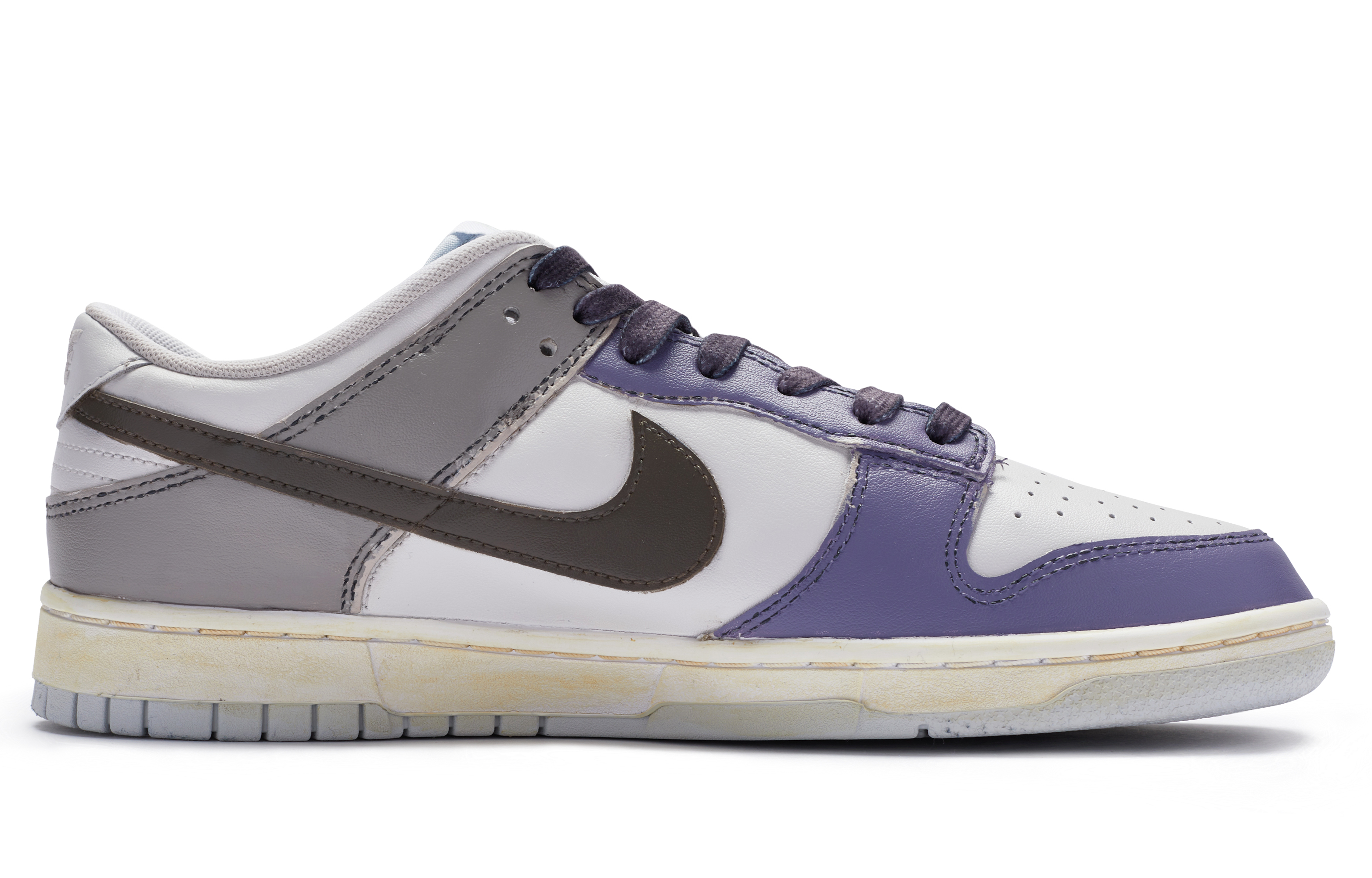 Order [Kasut Custom] Nike Dunk Low 'Kelabu Ungu BIGNIU' DV0831-101(TeamR-男款自我妥协灰紫)