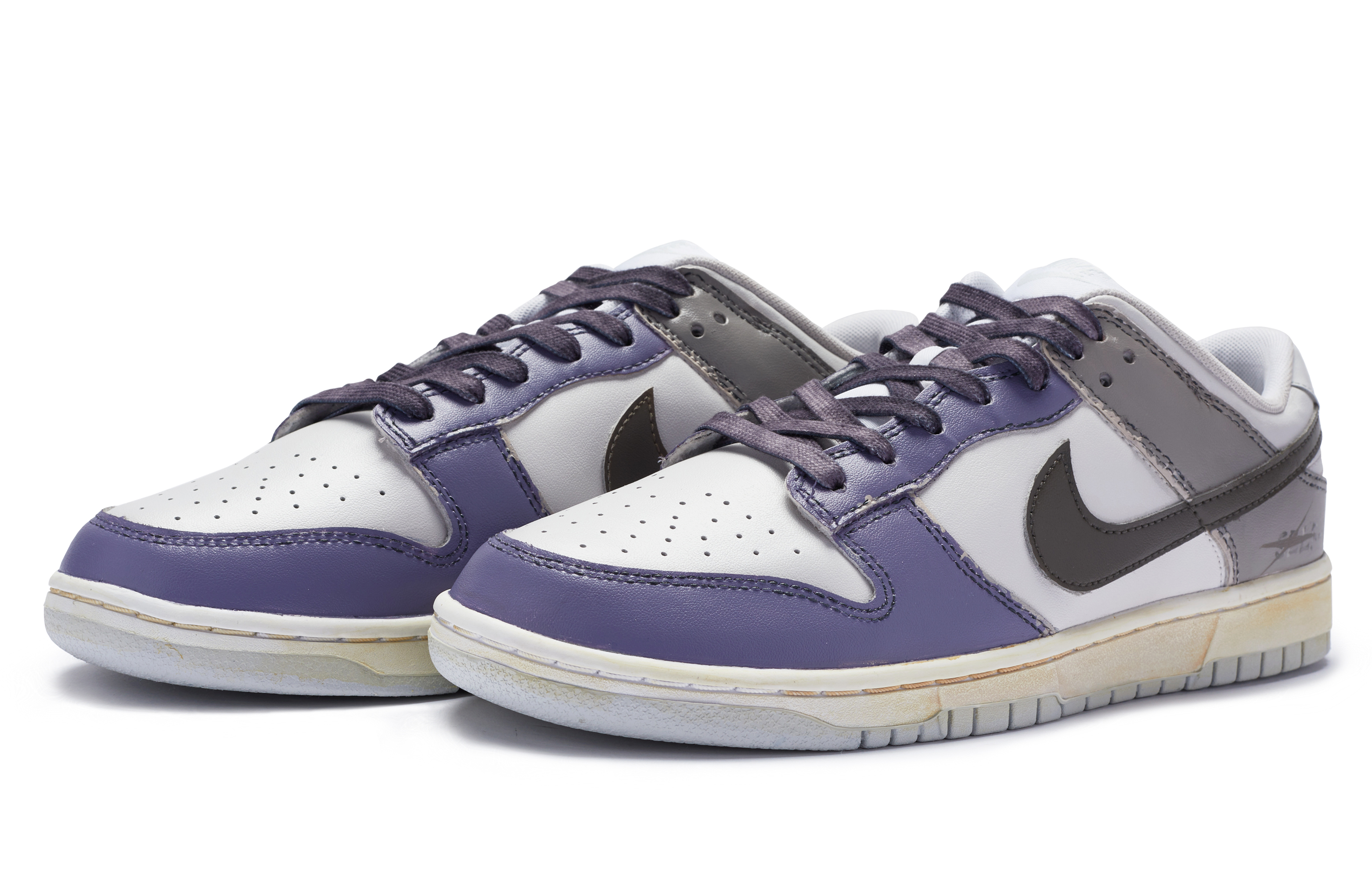 Lookbook [Kasut Custom] Nike Dunk Low 'Kelabu Ungu BIGNIU' DV0831-101(TeamR-男款自我妥协灰紫)