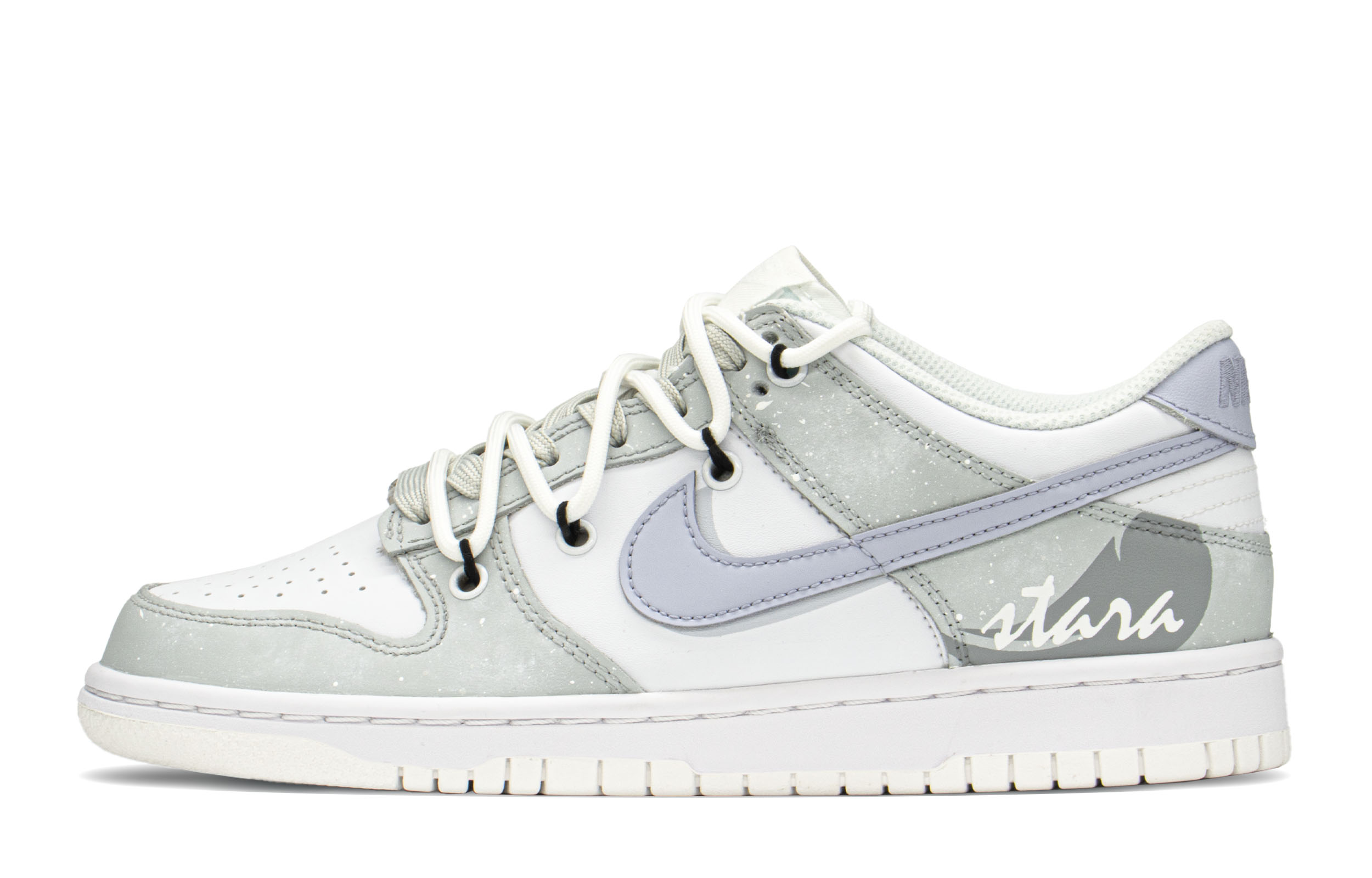 [Custom Shoes] Nike Dunk Low 'Grey Purple Deconstructed'