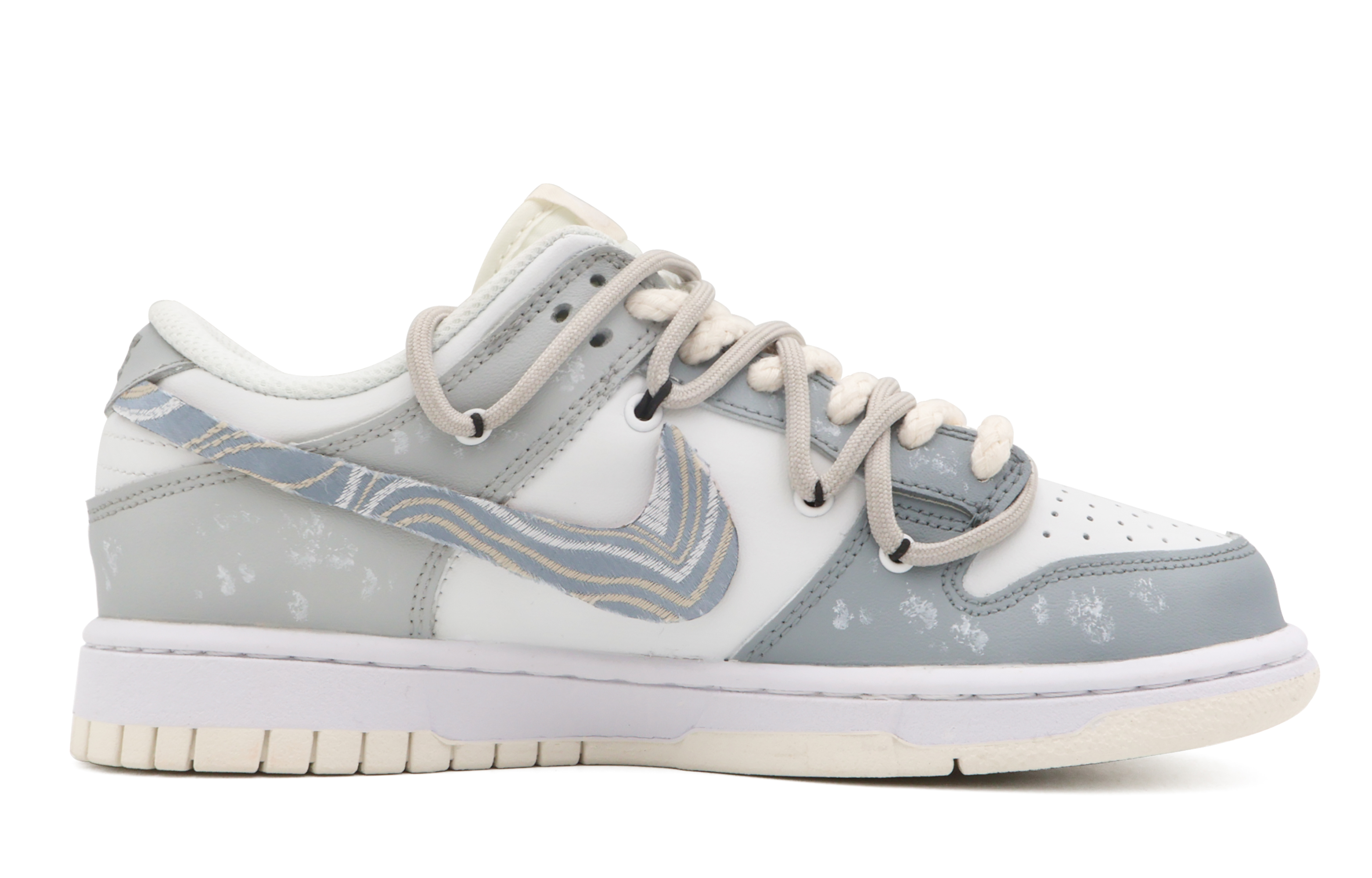 Order 【定制球鞋】 Nike Dunk Low 清影 簡約 百搭 無性別風 春日 休閒 低幫 板鞋 GS 灰色