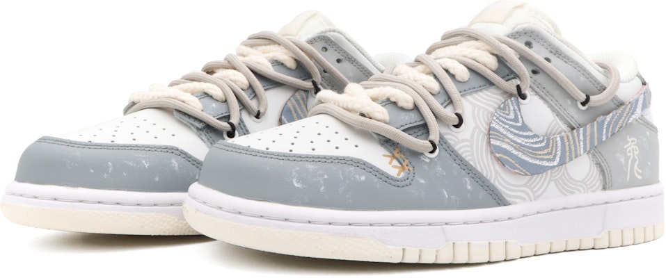 【定制球鞋】 Nike Dunk Low 清影 簡約 百搭 無性別風 春日 休閒 低幫 板鞋 GS 灰色 Lookbook 【定制球鞋】 Nike Dunk Low 清影 簡約 百搭 無性別風 春日 休閒 低幫 板鞋 GS 灰色