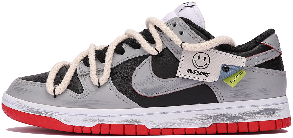 custom-shoes-nike-dunk-low-grey-trace-deconstructed