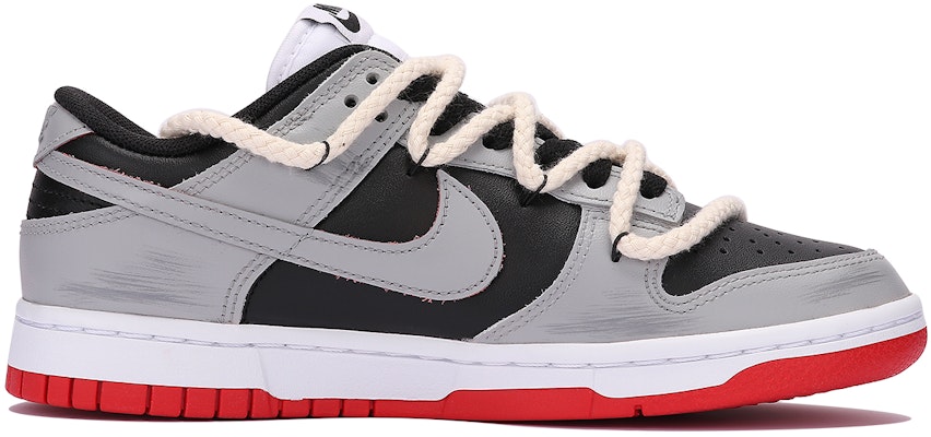 【定制球鞋】Nike Dunk Low 灰色軌跡 復古 做舊 解構風 百搭 低幫 板鞋 男女同款 黑灰 Order 【定制球鞋】Nike Dunk Low 灰色軌跡 復古 做舊 解構風 百搭 低幫 板鞋 男女同款 黑灰