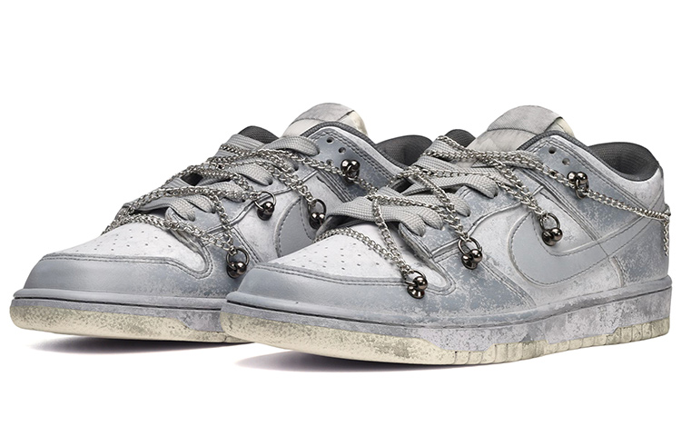 Lookbook [Sepatu Custom] Nike Dunk Low 'Grey Urban Deconstructed' DJ6188-100(TeamE-男款灰色都市浸染灰)