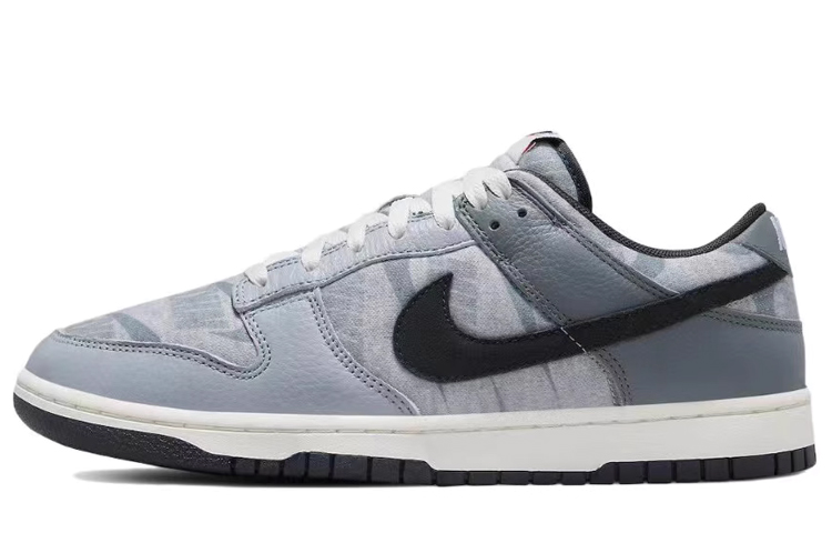 Details for [Kasut Custom] Nike Dunk Low 'Kelabu Putih Hitam' DQ5015-063(Team40-男款银装素裹灰白黑)