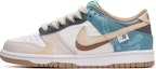 Buy 나이키 덩크 로우 '회백파' (커스텀) DX6063-131(TeamE-女款潮流印花灰白蓝BOX)