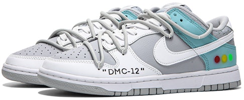 【カスタムシューズ】ナイキ ダンク ロー「グレー ホワイト ブルー ネオン フューチャー」 DJ6188-003(Team24-男款回到未来QD) Lookbook 【カスタムシューズ】ナイキ ダンク ロー「グレー ホワイト ブルー ネオン フューチャー」 DJ6188-003(Team24-男款回到未来QD)