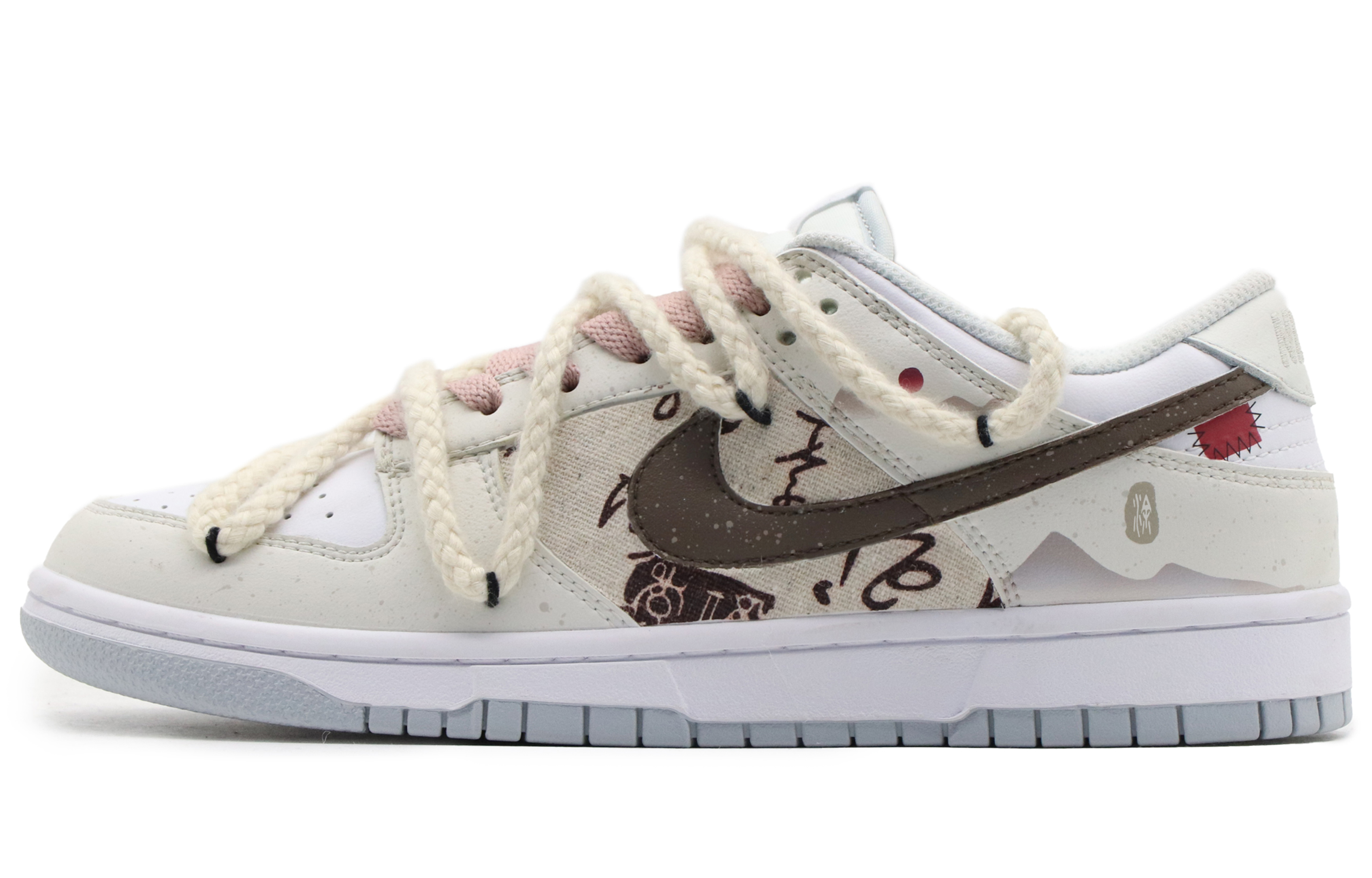 Buy 【カスタムシューズ】ナイキダンクロー「グレーホワイトカスタム中国スタイル」 DV0831-101(Team57-男款溪云)