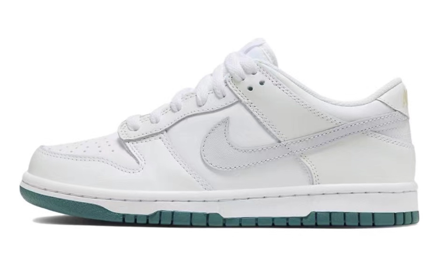 [Custom Shoes] Nike Dunk Low 'Grey White Green' 圖 5