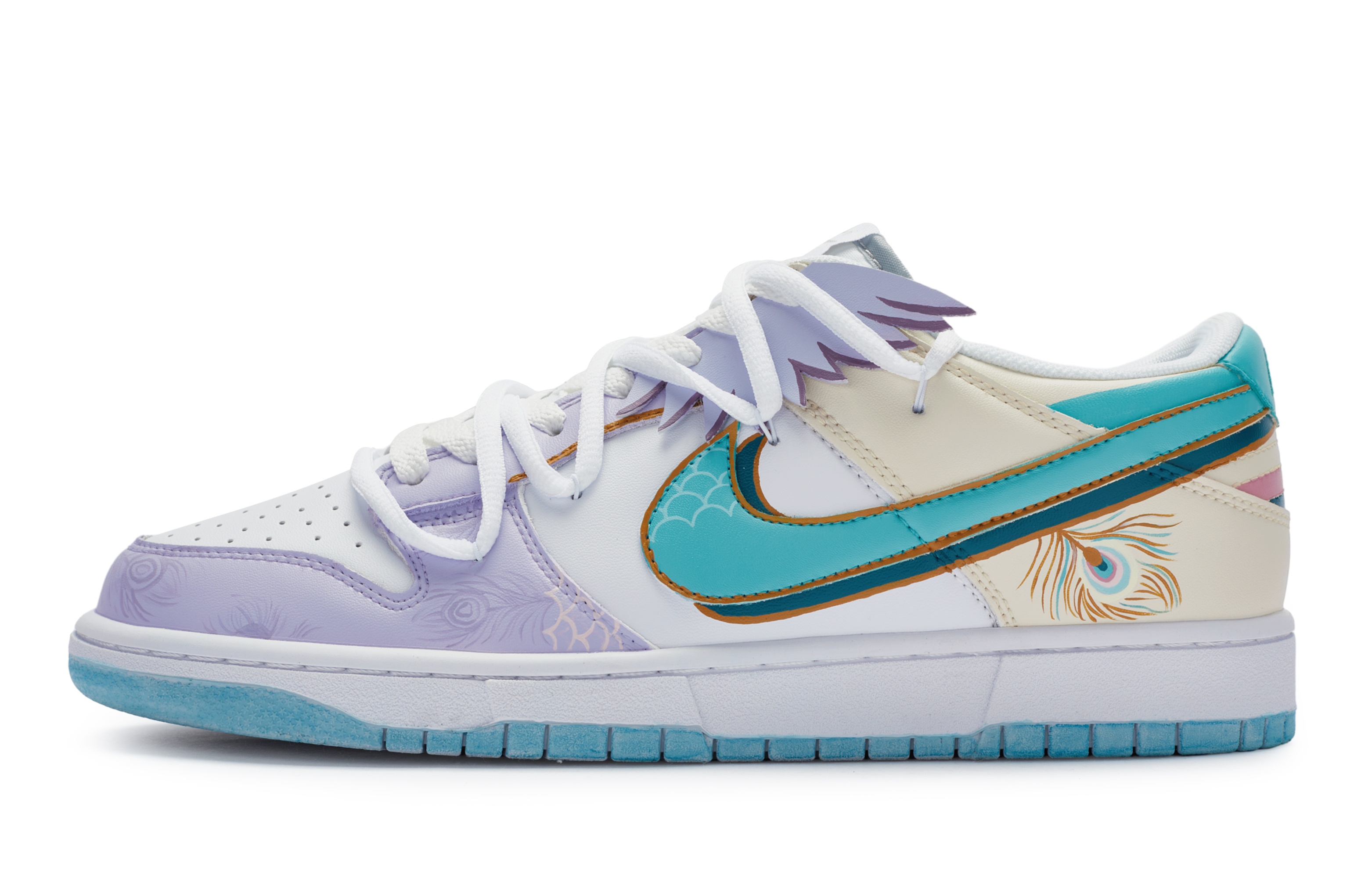 Buy [定制鞋] 耐克Dunk Low '冠凤灵羽孔雀' DH9765-102-479259