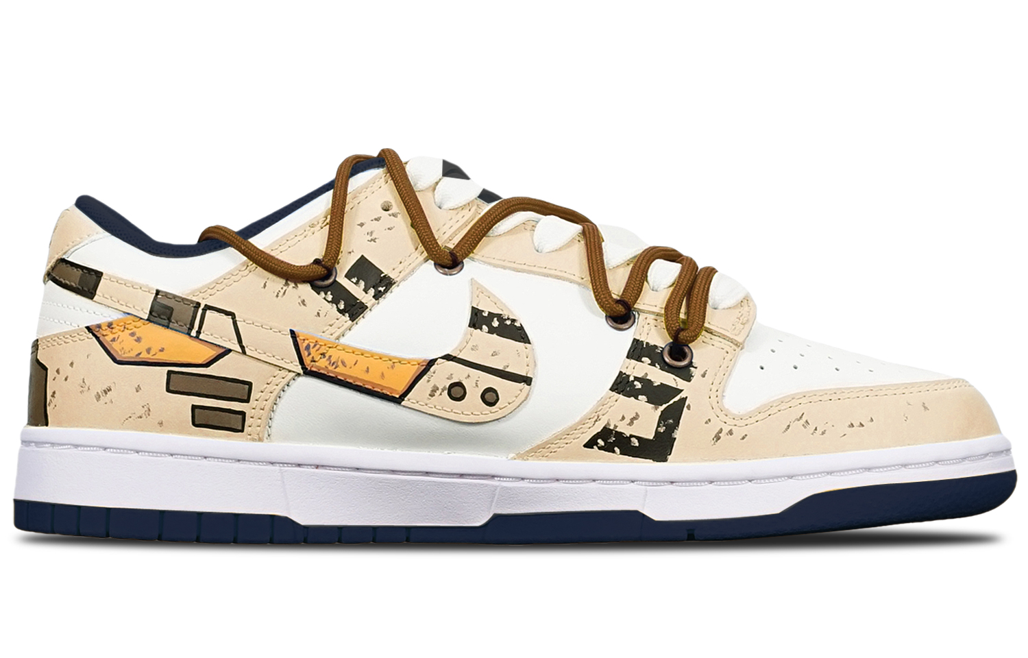 Order [定制鞋款] 耐克Dunk Low '高达赛博朋克解构米白色' DH9765-300(TeamT-战损II卡其S-BOX)