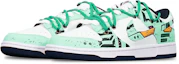 Lookbook Zapatillas Nike Dunk Low 'Gundam Cyberpunk Deconstruido Verde Blanco' DH9765-300(TeamT-战损II绿白S-BOX)